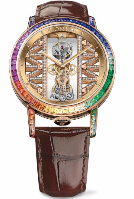 Corum GOLDEN BRIDGE ROUND 43 TOURBILLON Replica watch B213/03336–213.991.85/0F02 GG85R